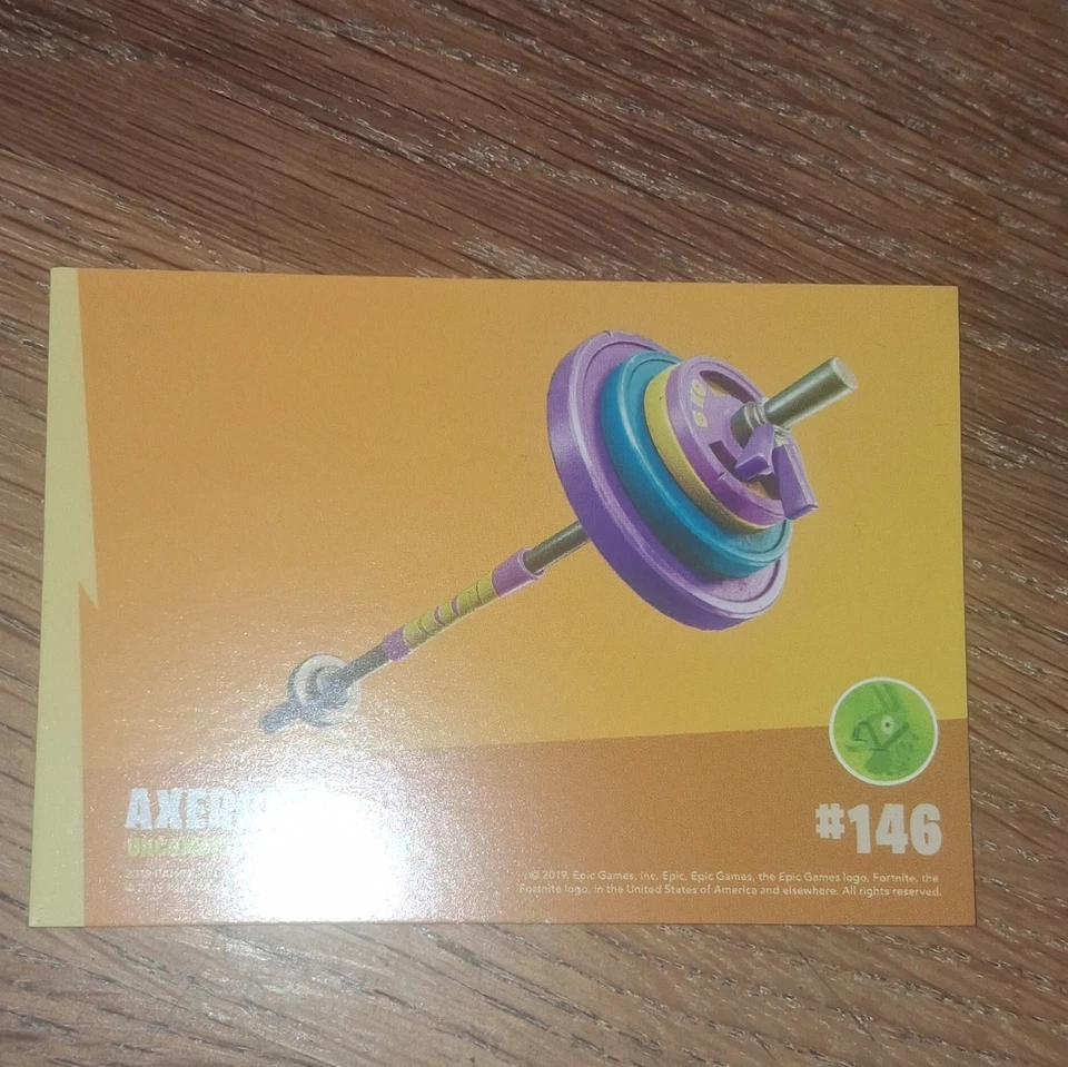 Panini Fortnite Axeroni #146 Carte à collectionner holographique 2019 carton - Photo 3/3