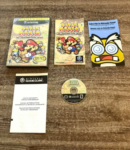New ListingPaper Mario: The Thousand-Year Door (Nintendo, 2004) COMPLETE! Tested & Working!