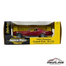 Ertl American Muscle 1969 Pontiac Grand Prix Sj 428 Maroon 118 C3