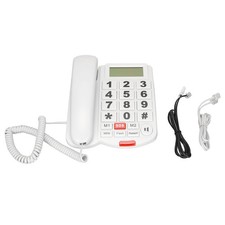 Big Button Corded Phone For Seniors One Touch Dial Hands Free Caller ID Landline