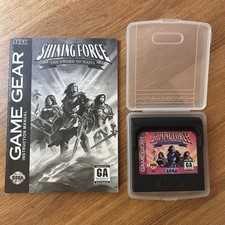 Sega Game Gear Shining Force The Sword of Hajya + case/manual MAY NEED BATTERY
