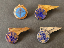 VINTAGE 50'S PAN AM AIRLINES 10KT GOLD PURSER-STEWARDESS YEARS OF SERVICE PINS 4