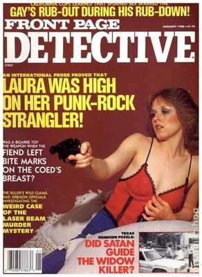Front Page Detective Magazine #198801 VG Stock Image Low Grade