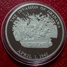 WW II-The Invasion of Okinawa Round 1 Troy oz..999 Silver