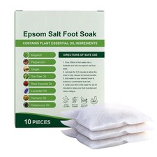 10Pcs Foot Soak with Epsom Salt For Soaking,Dead Sea Salt Soothes Tired Feet
