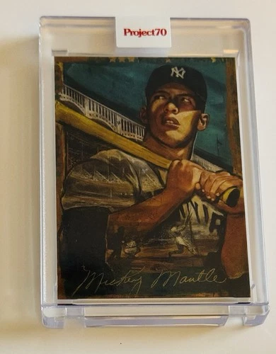 2021 TOPPS PROJECT 70 #100 1952 MICKEY MANTLE - NEW YORK YANKEES - ANDREW THIELE