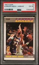 1987 KAREEM ABDUL-JABBAR #1 PSA 6