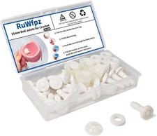 RuWfpz Doll Joints for Amigurumi Crochet 15mm 5/8" - 20 Set Plastic Toy 15 mm
