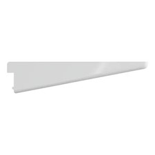 White Spur Twin Slot Shelf Brackets - 318mm length.  70 pieces - bulk lot