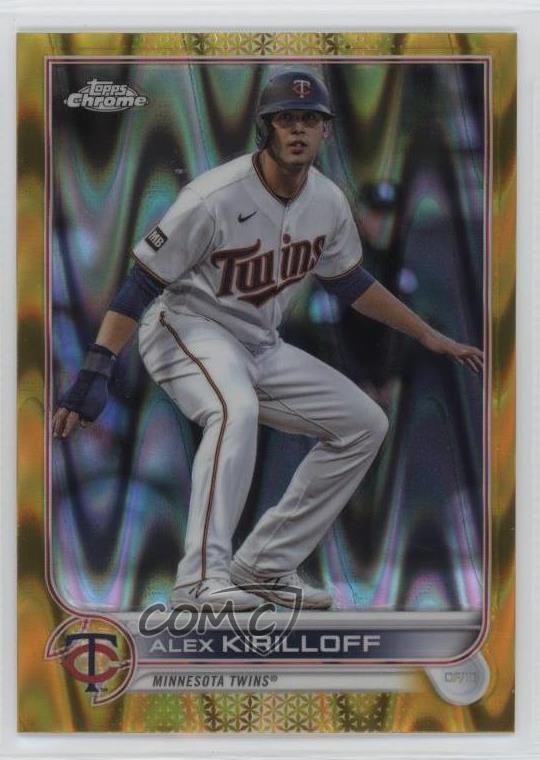 2022 Topps Chrome Sonic Gold RayWave Refractor 22/50 Alex Kirilloff #105 2f9