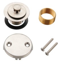 Bathtub Tub Drain Conversion Kit Assembly, Lift and Turn Twist Tub Drain Trim...