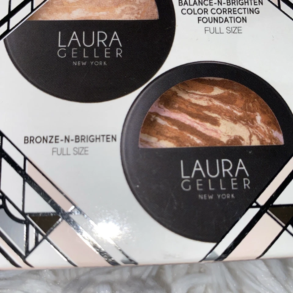 Laura Geller Baked Bronze N Brighten Bronzer And Medium Foundation With Brush - Image 4 of 4