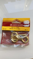 EB Steel screw eye 55mm x 12mm     pk of 3. CENTURION