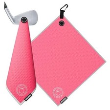Magnetic Towel Greenside - Premium Ultra-Absorbent Microfiber Golf Hot Pink