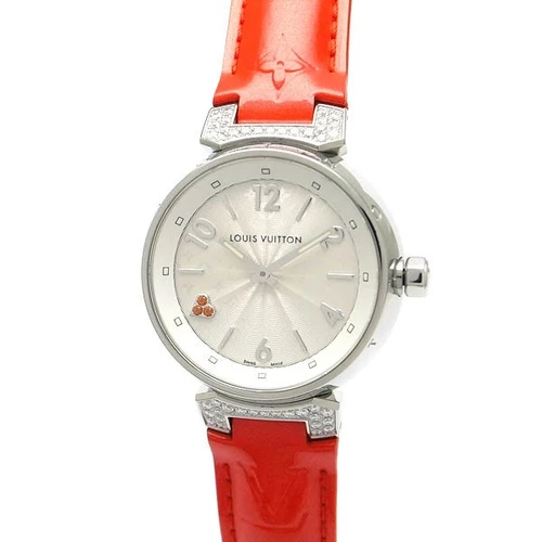 LOUIS VUITTON（LV） Orologio Louis Vuitton Q131R Tambour Cuore MM Diamante Lug Donna 34mm Quarzo