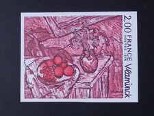 France tableaux essai de couleur non dentelé 1976 yt 1901 Vlaminck neuf XX