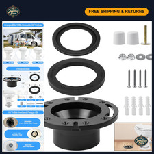 RV Toilet Seal and 3" Socket Floor Flange Kit for Dometic 300 310 320 RV Toilets