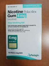 New Padagis Arctic Mint Flavor 4mg, 110 Pieces Nicotine Gum,Exp.12/2026