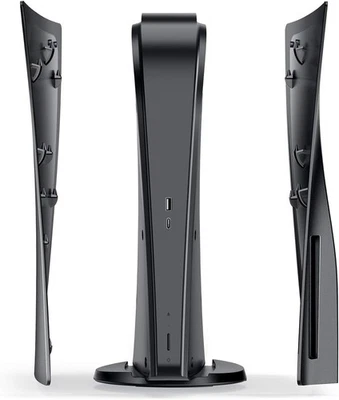 BENAZCAP PS5-Konsolen-Cover Schwarz Hülle Ersatzplatte für Playstation 5 Disc Version