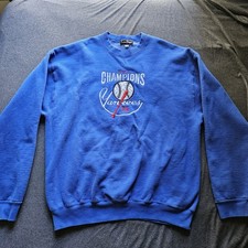 90s Vintage Mens XL New York Yankees 1996 World Series Champions MLB Sweatshirt