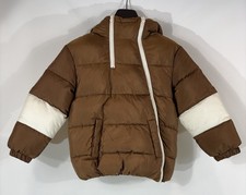UNITED COLORS OF BENETTON Jacket Boy's MEDIUM Puffy Zip-Up Hooded Pockets