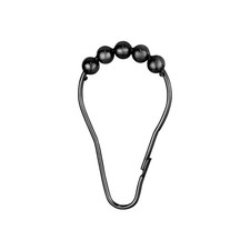 Metal Roller Decorative Shower Curtain Hooks Roller Rings  Rust-Resistant Me...