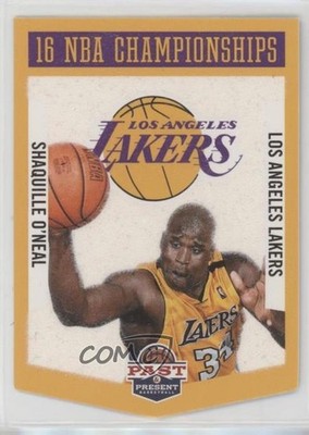 2012-13 Panini Past & Present Winning Touch Banners Shaquille O'Neal #11 HOF 7gk