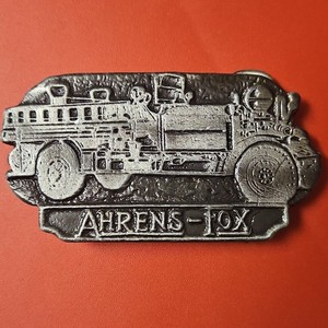 Ahrens-Fox Fire Truck Belt Buckle Fire Engine Design Firefighting & Rescue