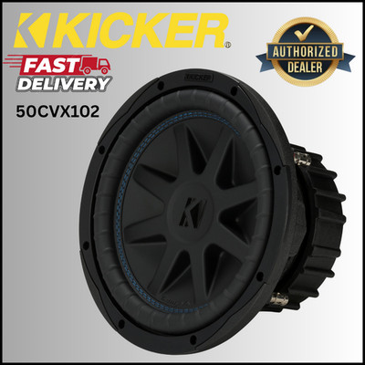 KICKER 50CVX102 / COMP VX 10'' DUAL 2-OHM VOICE COIL SUBWOOFER / 600w RMS **NEW**