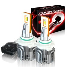 9006 LED Headlight Bulbs Conversion Kit Low Beam 6000K 10000LM White 2Pcs