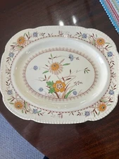 Wood & Sons Springdale Serving Platter Made in England Approx 12”x10”