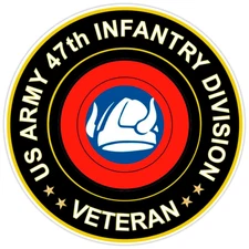US Army 47th Infantry Division Veteran Bumper Sticker Military Vinyl Decal 5"