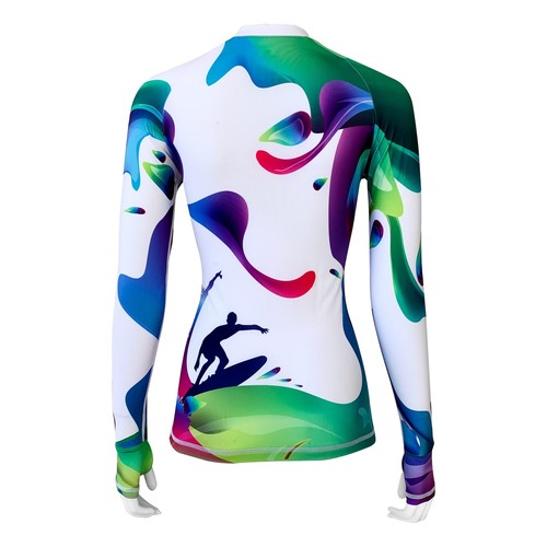Long Sleeve Rash Guard for Women UPF 50+ | Rainbow - Picture 2 of 7