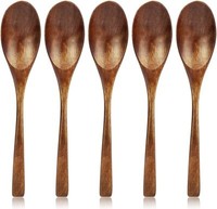 Aoosy HolzlöFfel, LöFfel HöLzerne SuppenlöFfel Set, 20Cm LöFfel Aus Holz Besteck