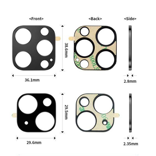 Protezione Per Obiettivo Per Iphone 14 Pro Max Cover Per Fotocamera In Vetro ☆ - Zdjęcie 6 z 13
