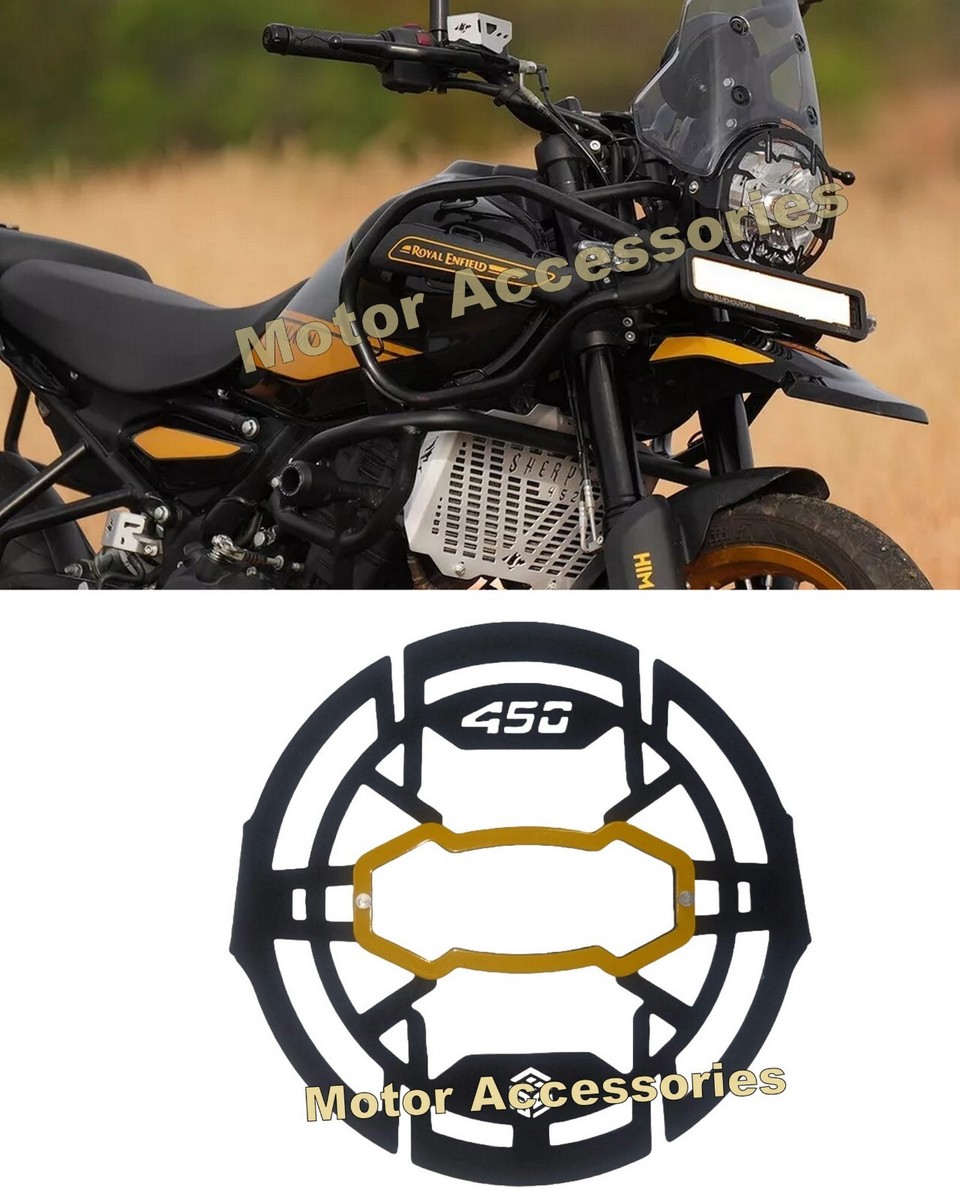 Fit For Royal Enfield Himalayan 450 Black Color Headlight Grill Exp Ship