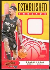Bradley Beal Card 2019-20 Absolute Memorabilia Established Threads Level 1 #1 
