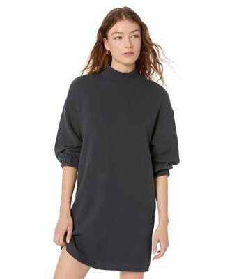 mango knit cotton blend dress L28413 Womens Dark Grey Cotton-Blend Sweater Size 6 Hem & Thread