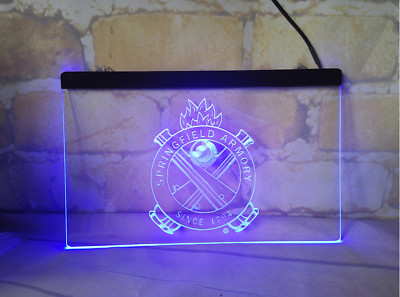 Springfield Spook Light Springfield Armory Led Neon Light Sign for Guns and Ammo Store Firearms ...