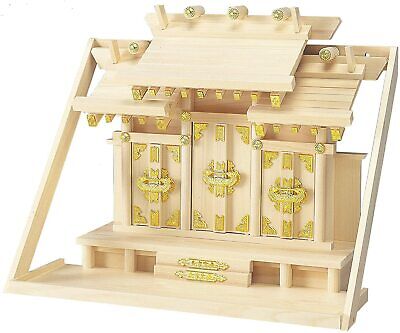 Wooden KAMIDANA Altar Home Size Jinjya Shelf boards Shinto Shrine God Japan