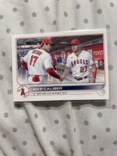 Mike Trout, Shohei Ohtani 2022 Topps Update Base MVP Caliber Angels
