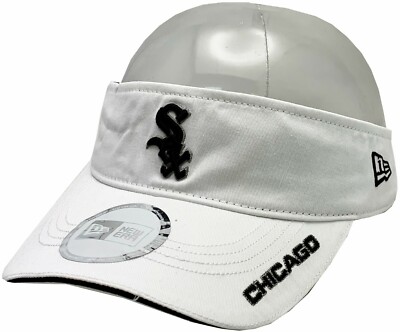 Chicago White Sox Logo Block Adjustable Visor White