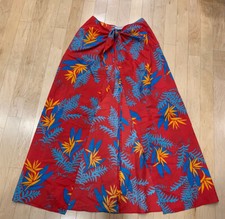 Vintage Pomare Hawaii Hawaiian Sun Beach Skirt NOS EUC HTF Bright Coverup Wrap