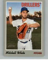 2019 Topps Heritage Minor League Mitchell White 21 Tulsa Drillers