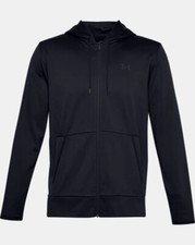 Under Armour Men's Black Armour Fleece Full Zip Hoodie-Our Price: 40.95