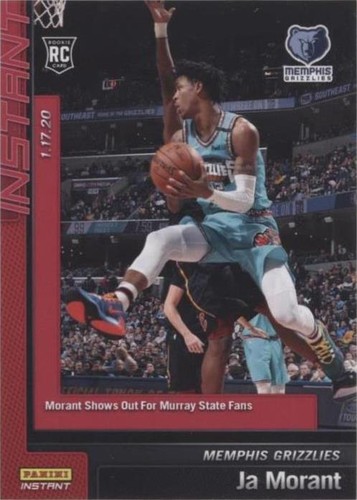 2019-20 Select Ja Morant Concourse Red Wave Prizm Rookie RC #72