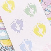 Baby Feet Envelope Seals (pack Of 50), New, Free Shipping on sale Baby Feet Envelope Seals (pack Of 50), New, Free Shipping on sale