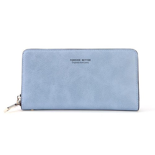 Portafoglio donna pelle pochette grande capacità UK borsa lunga porta carte telefoniche custodia - Foto 4 di 10
