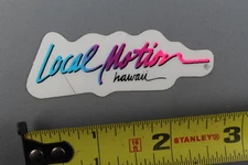Local Motion Hawaii Surfboard Neon Pink Blue OG 80's LM2 Vintage Surfing STICKER