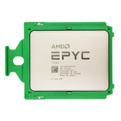 AMD EPYC 7282 CPU Processors 2.8GHz Up to 3.2GHz 16 Cores SP3 64MB 100-000000078